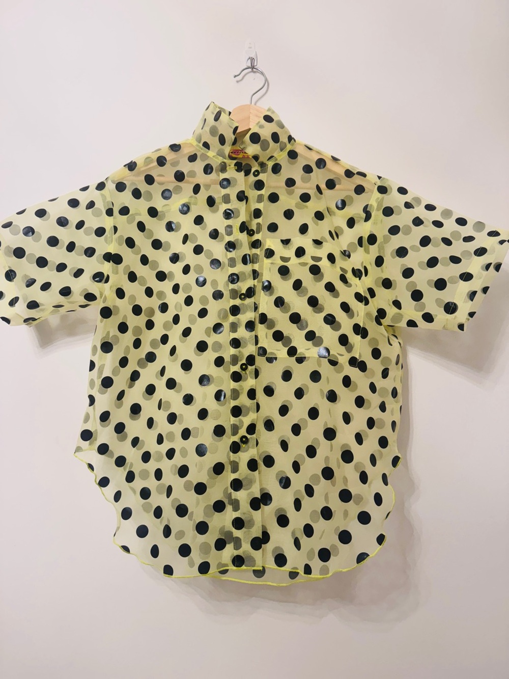 Nettle Studios Sheer Polka Dot Tulip Top one size